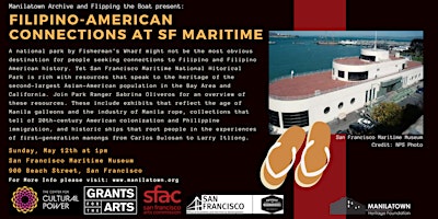 Image principale de Manilatown Archive presents Filipino-American Connections at SF Maritime