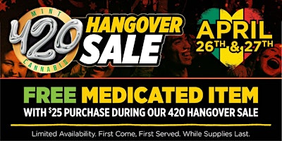 Primaire afbeelding van 420 Hangover Sale - The Party Don't Stop!