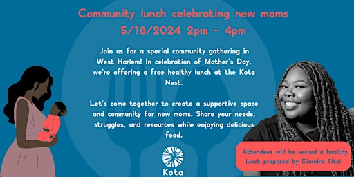 Imagem principal do evento Community lunch celebrating new moms