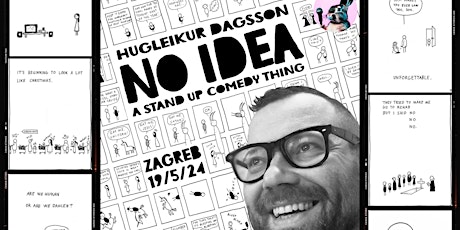 Hauptbild für English stand-up special: No idea - Hugleikur Dagsson (Iceland)