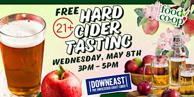 Free 21+ Hard Cider Tasting with Downeast Cider House  primärbild