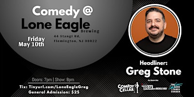 Imagem principal de Comedy at Lone Eagle Brewing with Greg Stone!