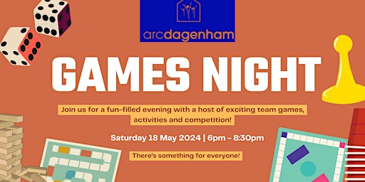Imagem principal do evento ARC Dagenham Games Night