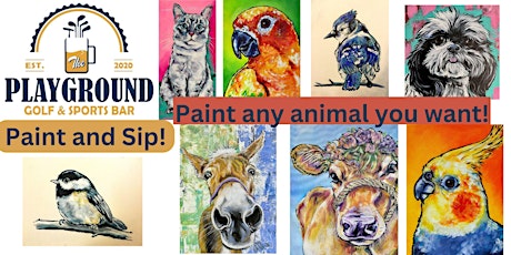 Paint and sip w/Studiosrv at Playground Golf and Sports Bar!