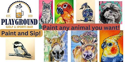 Paint and sip w/Studiosrv at Playground Golf and Sports Bar! primary image