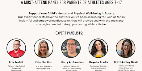 "Empowering Youth Athletes: A Wellness Panel for Parents”
