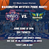 Immagine principale di Washington Mystics Game - Pride Night! 