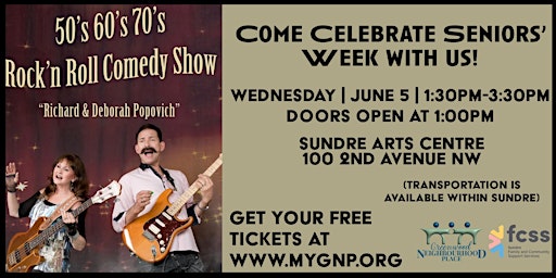 Seniors' Week 2024 - Rock'n Roll Comedy Show primary image