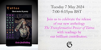 Tattoo Book Launch - Short story & poetry readings - Guts Publishing primary image