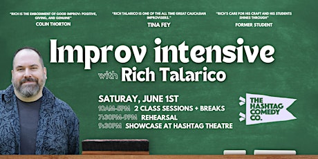Longform improv intensive with Rich Talarico + showcase