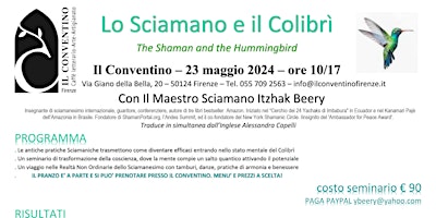 Immagine principale di Lo Sciamano e il Colibrì. The Shaman and the Hummingbird. Con il Maestro Itzhak Berry 