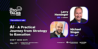 Immagine principale di SD CTO Talks | AI - A Practical Journey from Strategy to Execution 
