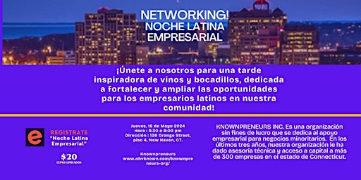 Imagem principal do evento NETWORKING! Noche Latina Empresarial
