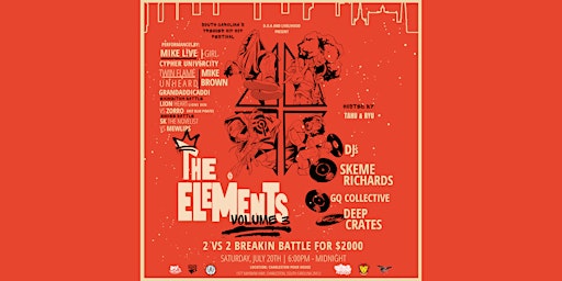 Primaire afbeelding van 3rd annual “ELEMENTS” Hip-hop event
