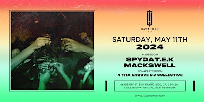 Hauptbild für SpydaT.E.K, Mackswell + 4 Tha Groove DJ Collective