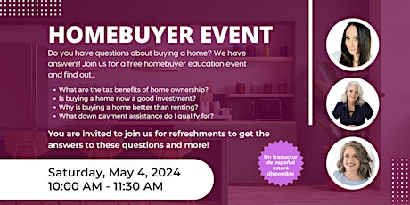 FREE Homebuyer Event - Sonoma