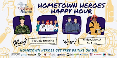 The Generosity Network's Hometown Heroes Happy Hour / ForKids Fundraiser primary image