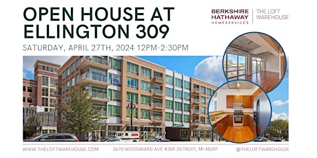 Open House at Ellington 309 On 4/27 primary image