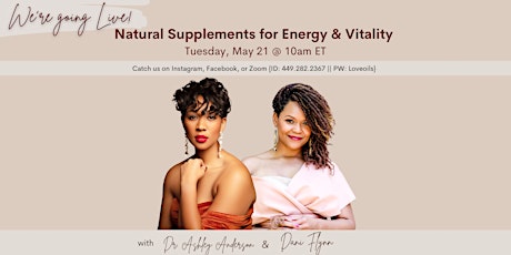 Free Masterclass: Natural Supplements for Energy & Vitality