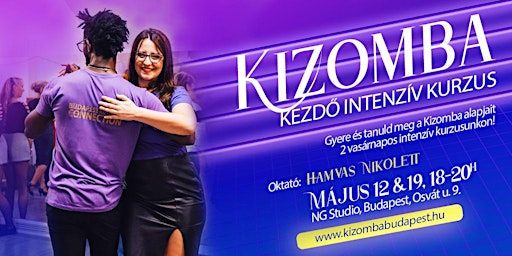 Imagem principal de KIZOMBA Intenzív Kezdő Tanfolyam / Május12&19