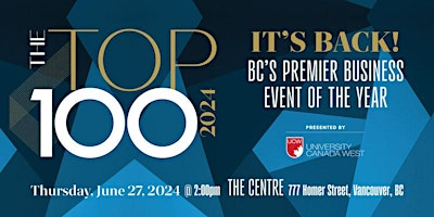 BC Business - Top 100 Event primary image