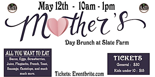 Primaire afbeelding van Mother's Day Brunch at Slate Farm Brewery