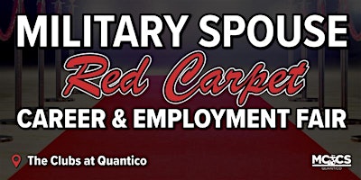 Imagem principal de 2024 Military Spouse Red Carpet Job Fair Event and Prep Day Workshop