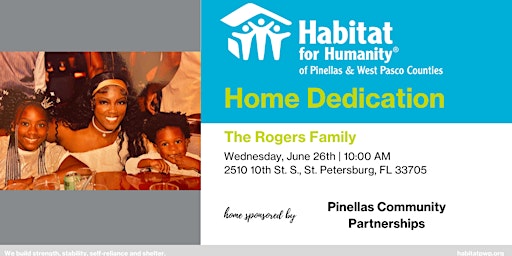 The Rogers Family Home Dedication primary image