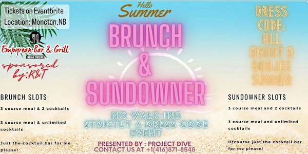 hello summer BRUNCH and SUNDOWNER party event