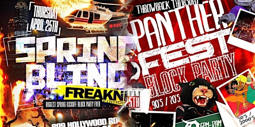NEW ADDRESS! SPRING BLING FREAKNIK BLOCK PARTY 1070 DONALD LEE HOLLOWELL Nw primary image