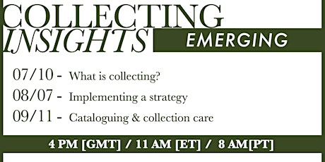 Collecting Insights - EMERGING [A monthly, 3-part webinar]