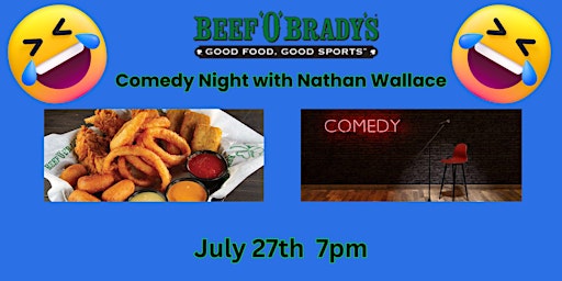 Imagen principal de Comedian Nathan Wallace Live at Beef 'O' Brady's