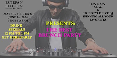Retro Brunch Party & More 80's & 90's Music primary image