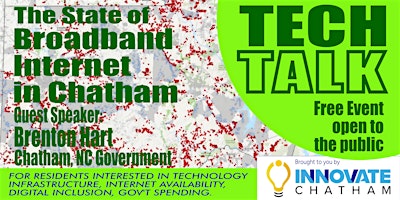 Primaire afbeelding van The State of Broadband Internet in Chatham County