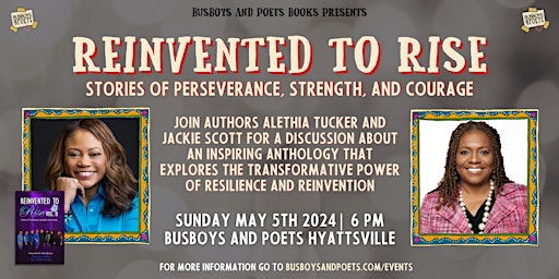 Primaire afbeelding van REINVENTED TO RISE | A Busboys and Poets Books Presentation