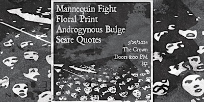 Imagen principal de Mannequin Fight / Floral Print / Scare Quotes / Androgynous Bulge at Crown