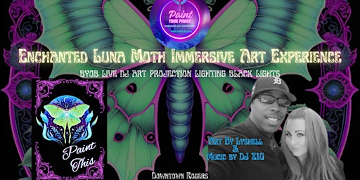 Enchanted Luna Moth Immersive Art Experience $39  primärbild