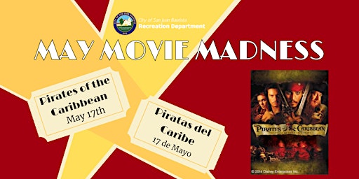 Imagem principal do evento May Movie Madness - Pirates of the Caribbean