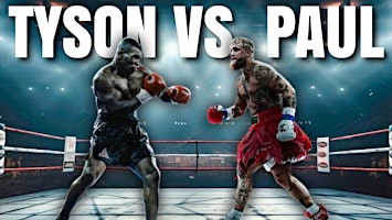 MIKE TYSON VS JAKE PAUL ON HUGE SCREEN!  LIVE! primary image