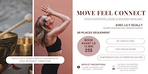 Imagem principal do evento Yoga Masterclasse Move Feel Connect & Sound Healing