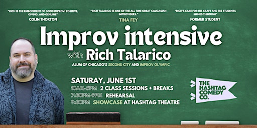 Primaire afbeelding van Longform improv intensive with Rich Talarico + showcase