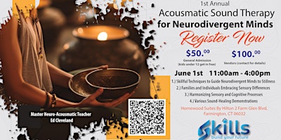 Imagem principal do evento 1st Annual Acousmatic Sound Therapy for Neurodivergent  Minds
