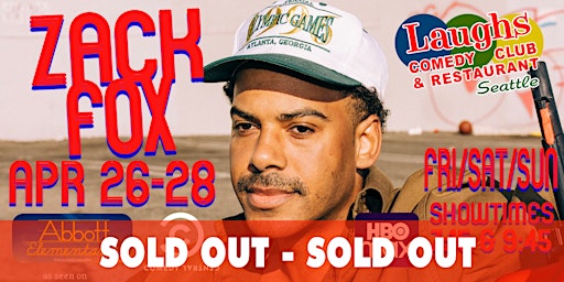 Comedian Zack Fox - SOLD OUT primary image