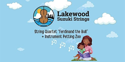 Imagem principal do evento Live String Quartet Story Time + Instrument Petting Zoo