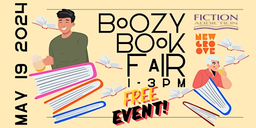 Hauptbild für Boozy Book Fair at New Groove Artisan Brewery