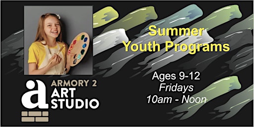 Imagem principal do evento Summer Youth Class - Ages 9-12 - Canvas Shoe Art