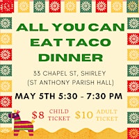 Primaire afbeelding van FAB 5 ALL YOU CAN EAT TACO DINNER FUNDRAISER