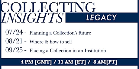 Collecting Insights - LEGACY [A monthly, 3-part webinar]