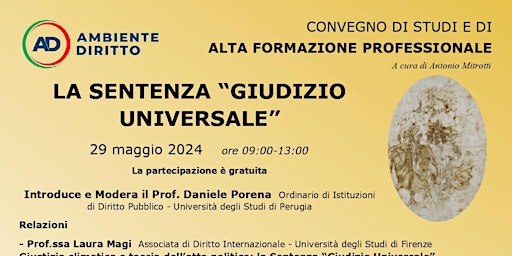 Hauptbild für https://www.eventbrite.it/e/biglietti-la-sentenza-giudizio-universale-890171395607