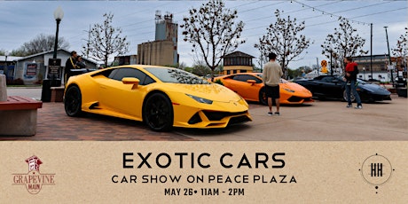 Exotic Car Show on Peace Plaza